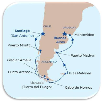 CRUCERO PRINCESS PATAGONIA